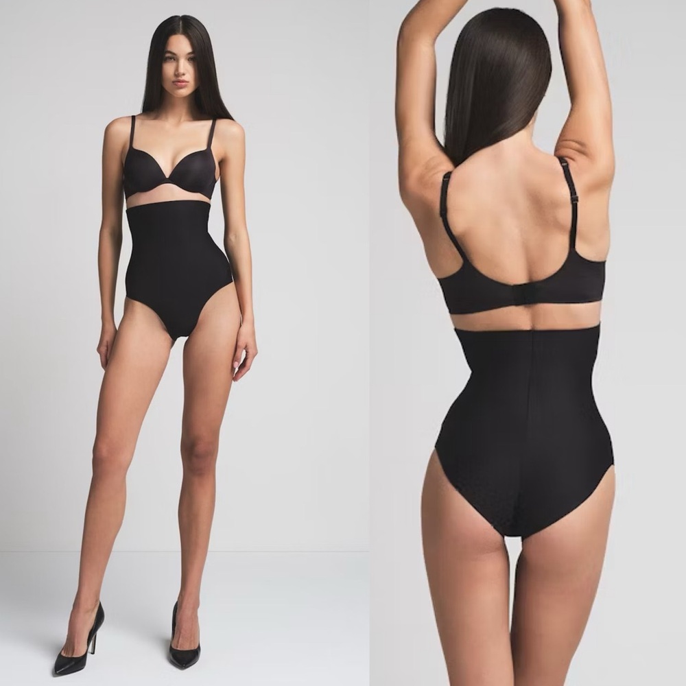 SKIMS BODY CORE SCULPT‎ HIGH-WAISTED BRIEF NWT black onyx size S